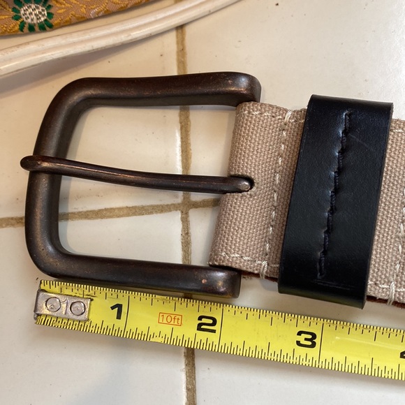 Levi’s belt canvas leather 38-40 - Picture 8 of 12